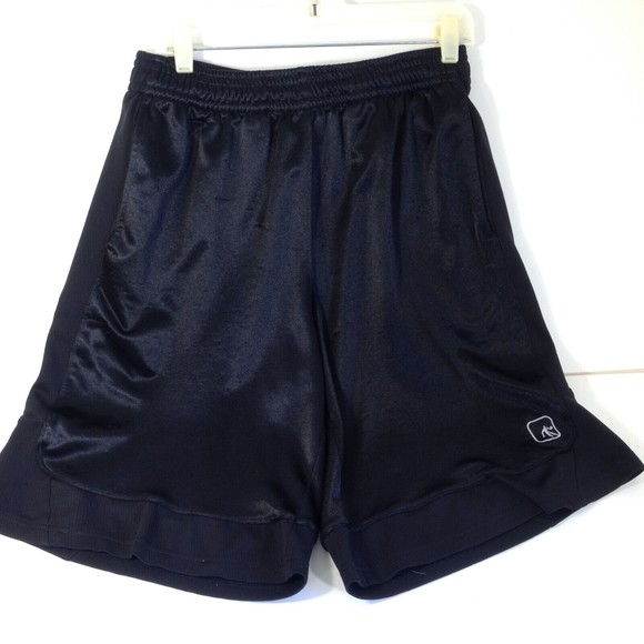 Men's AND1 Black Elastic Waist Pull On Side Pockets Athletic Shorts Size L - Picture 1 of 12